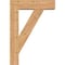 Ekena Millwork Traditional Block Smooth Bracket w/ Offset Brace, Western Red Cedar, 7 1/2"W x 28"D x 40"H BKT0806X28X40TRA05SWR - alternate 2
